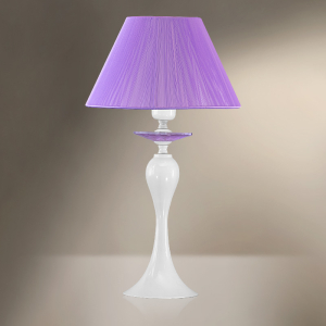 Настольная лампа 26-28N/23028 с абажуром и хрусталем СПЕКТР