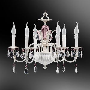 Люстра 6-ти рожковая с хрусталем 6526/6С БЕЛЛА