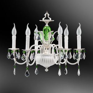 Люстра 6-ти рожковая с хрусталем 6542/6С БЕЛЛА