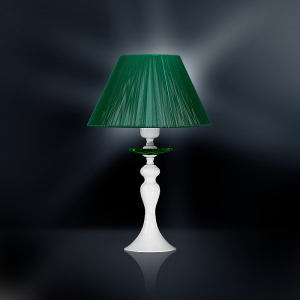 Настольная лампа 26-42N/23142 с абажуром и хрусталем СПЕКТР