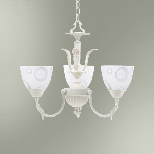 Люстра 3-х рожковая со стеклянными плафонами 6502/3 "Снежная королева"