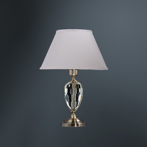 Настольная лампа  29-522.56/8123В с абажуром и хрусталем  ВИКТОРИЯ