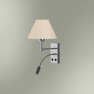 Бра с абажуром и светодиодной подсветкой 20-522М/15751 LED ЛИДЕР